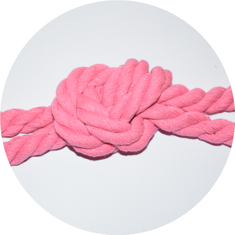 Rope 11mm pink - 3 meters