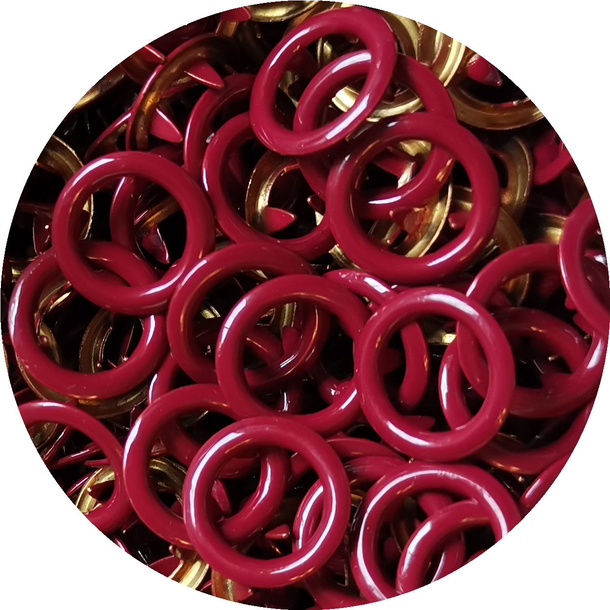 Ring vinröd