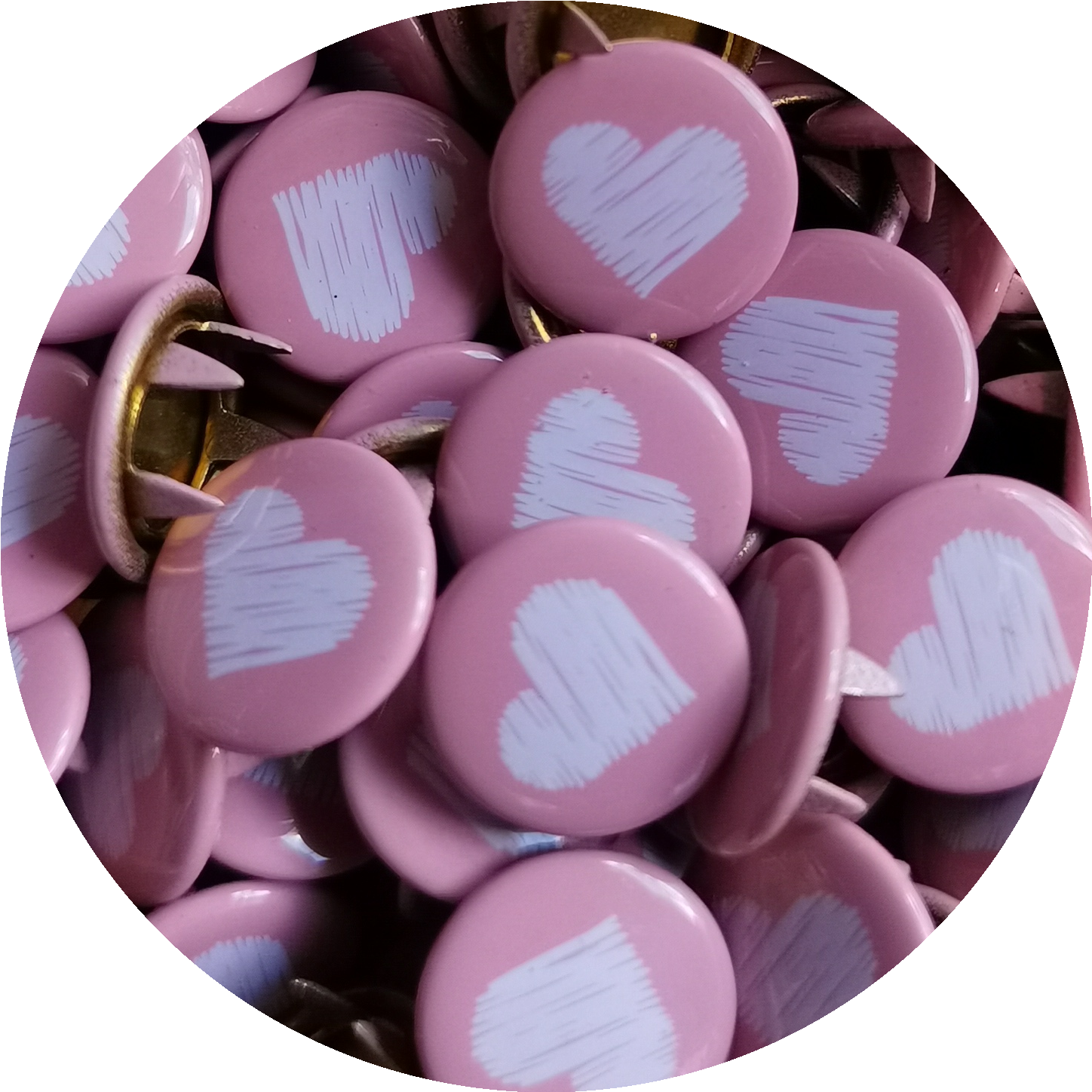 Drawn heart pink