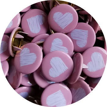 Drawn heart pink