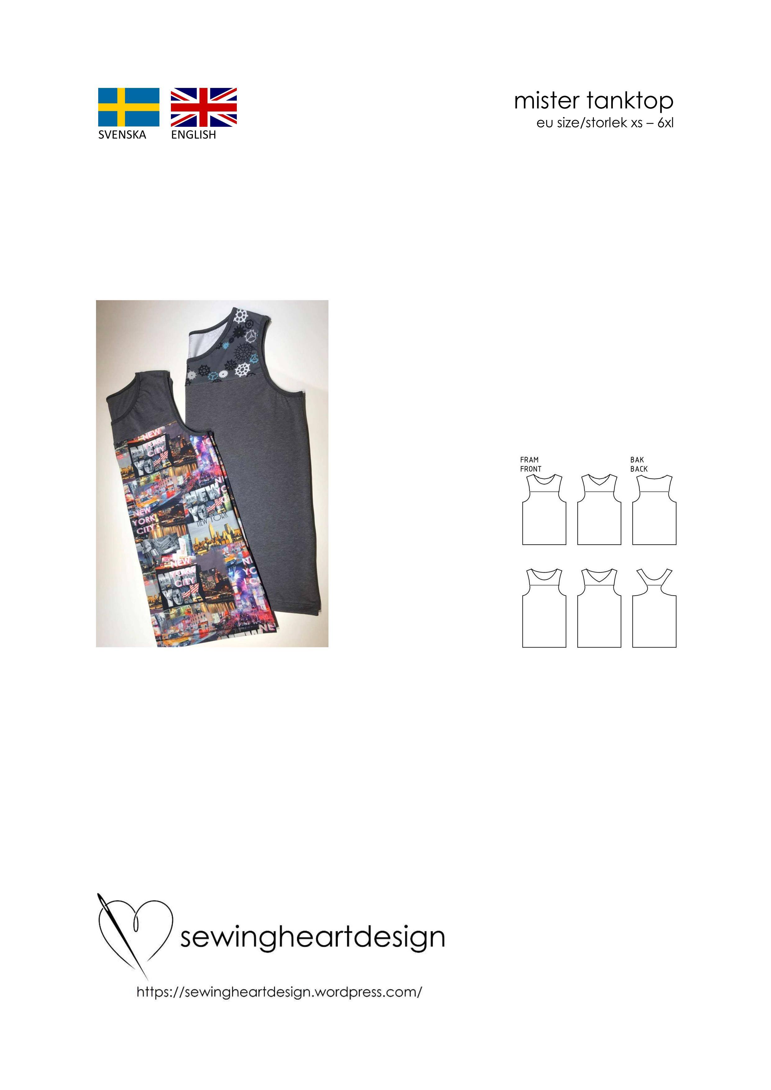  Mister Tanktop. Size XS - 6XL