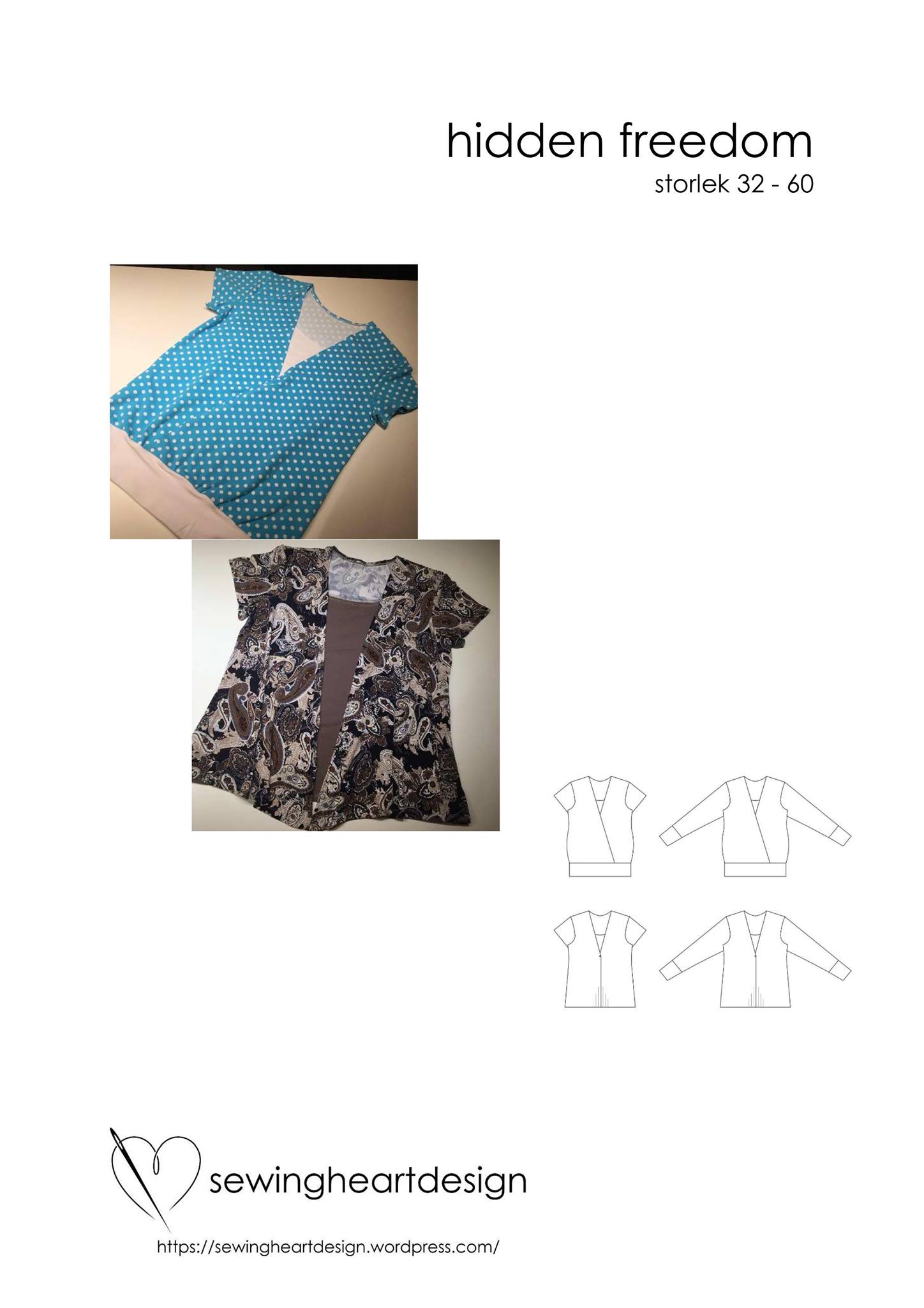 Hidden Freedom top/cardigan  Storlek 32-60