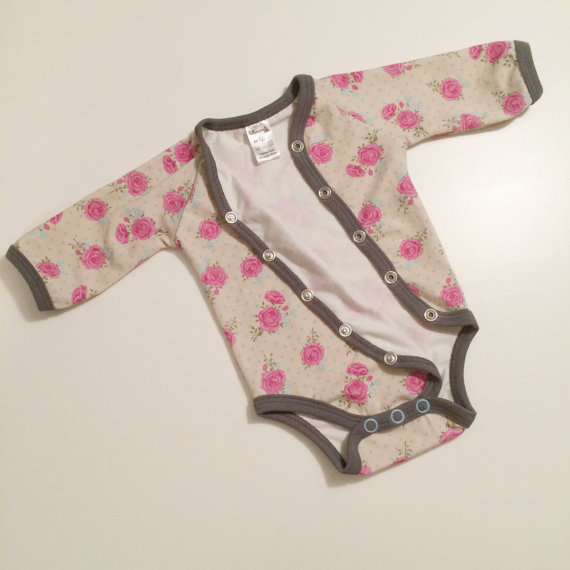 Faux kimono onesie - 3