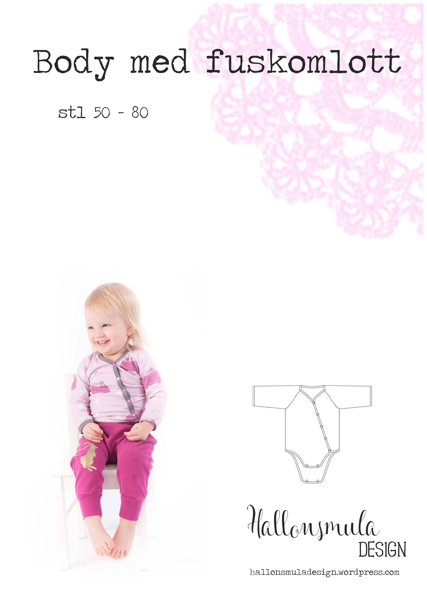 Faux kimono onesie