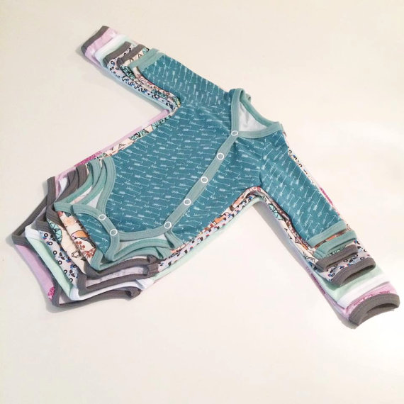 Faux kimono onesie - 2