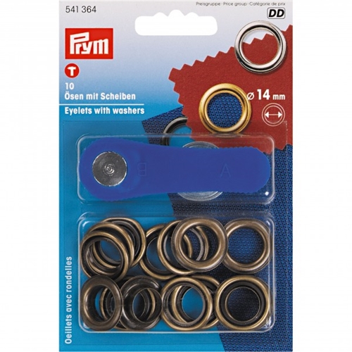 Öljett mässing  14mm