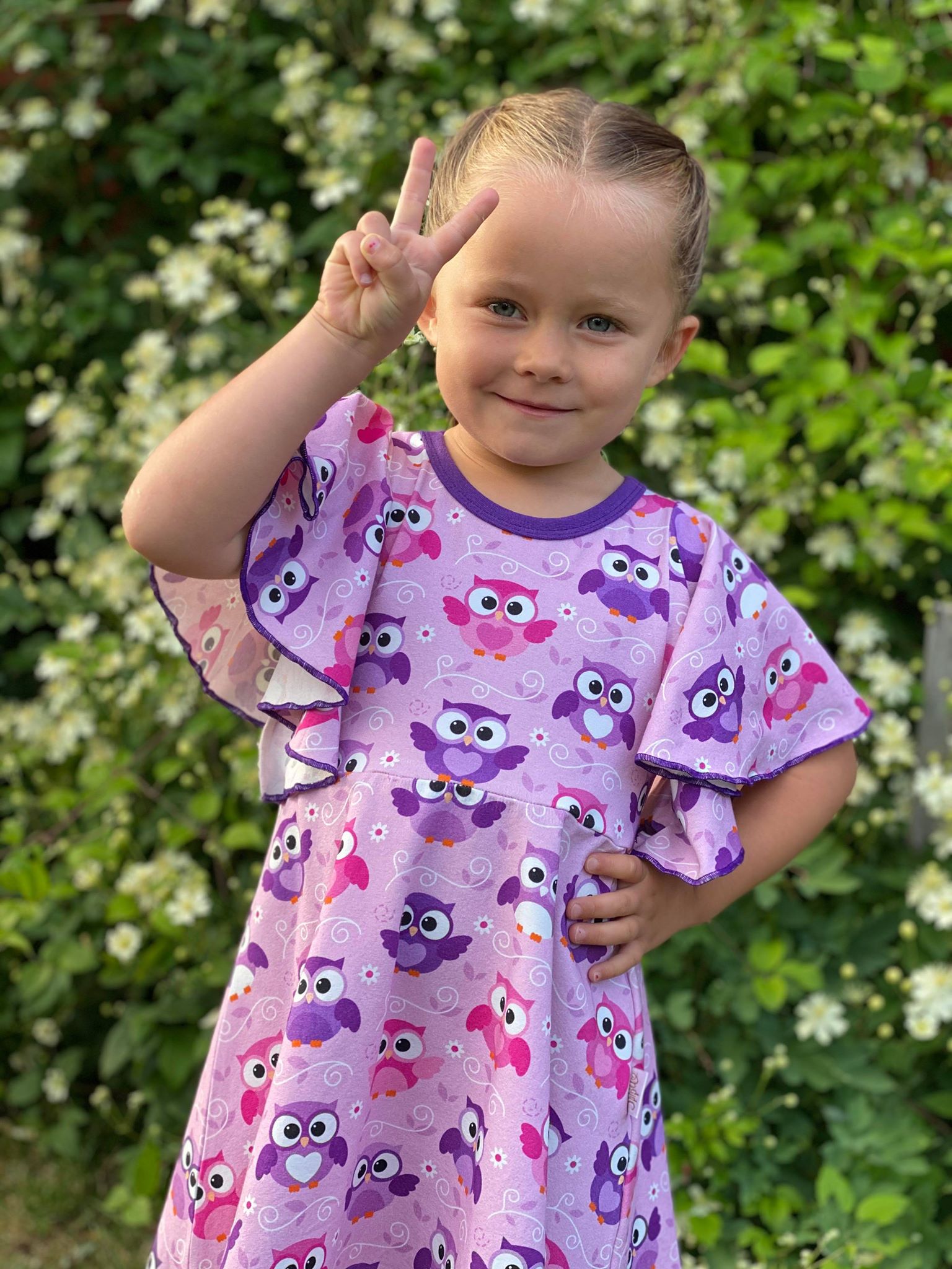 KLIPP - 1,5m Owls pink - 2