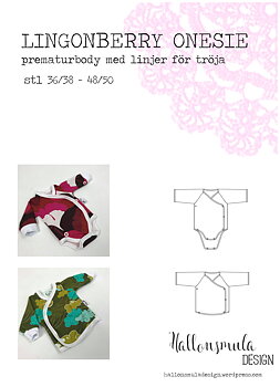Lingonberry onesie  strl. 36/38-48/50. 