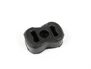 Rubber mount, exhaust system