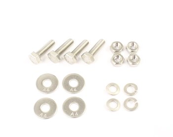 Mounting kit, rear mud flaps  140/164/240 -1985 (stainless)