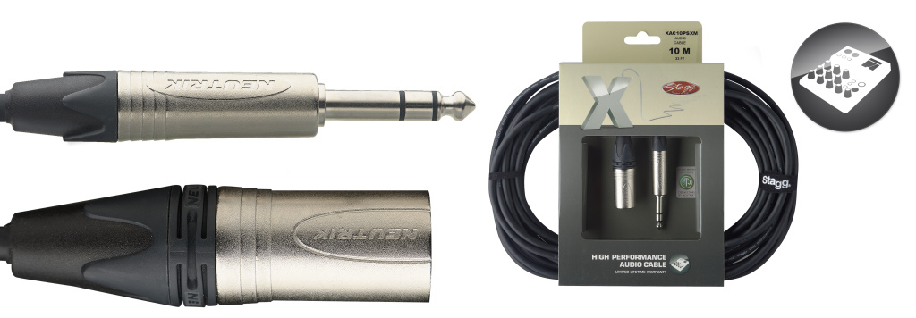 10M/33F Audio Cable Xlrm-St Pl - 2