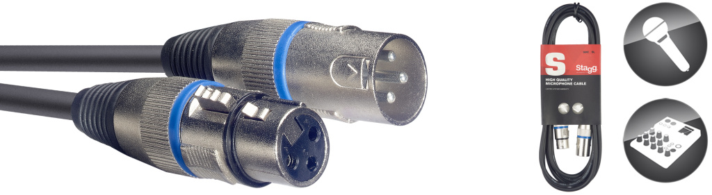 10M/33F MIKE CBL XLRf-XLRm/BLU - 2
