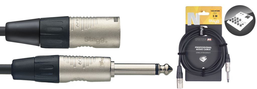 10M/33Ft Audio Cbl Plg-Xlrm Dl - 2