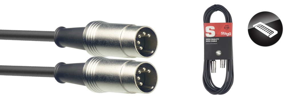 10M/33FT MIDI CABLE METAL DINm - 2