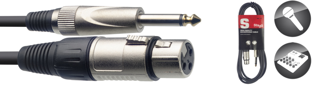 10M/33FT MIKE CABLE XLRf-PLUG - 2