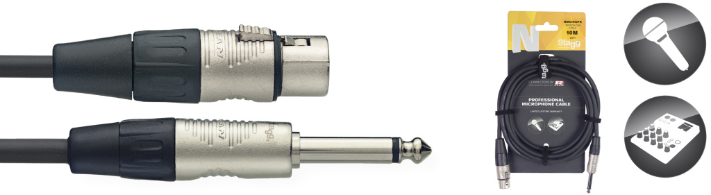 10M/33FT MIKE CBL XLRf-PLG DLX - 2