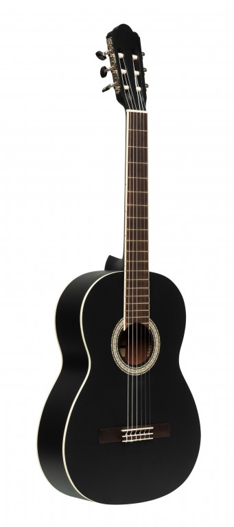 4/4Spruce Classical Guitar Blk