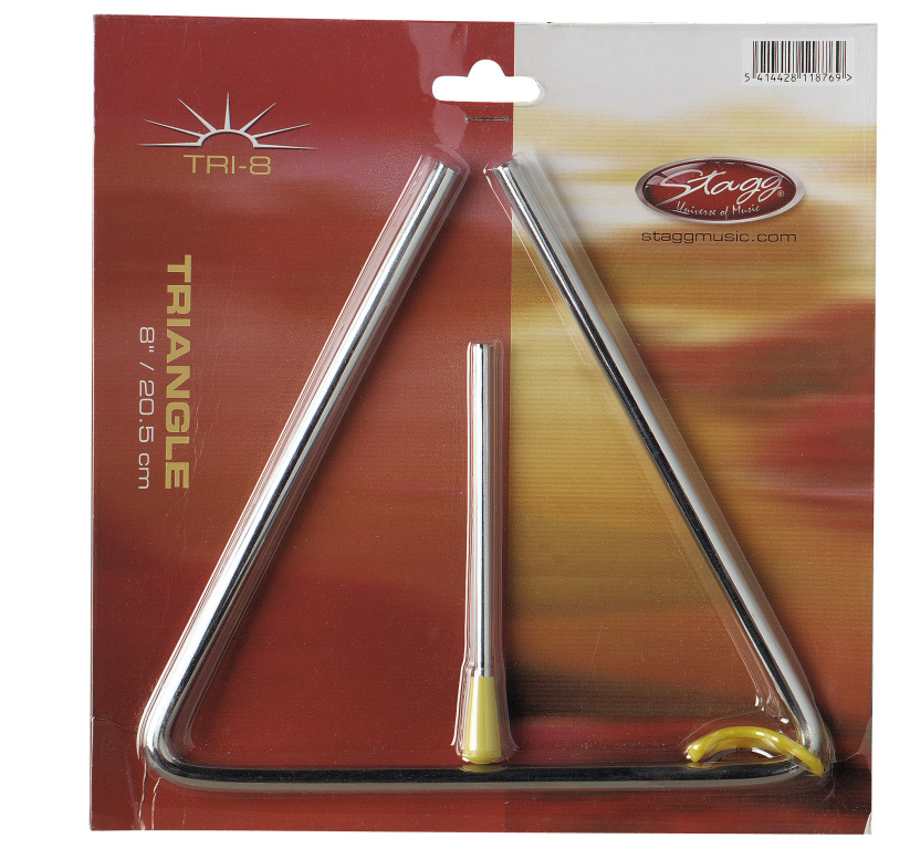 12Mm 8"Triangle With Beater - 2