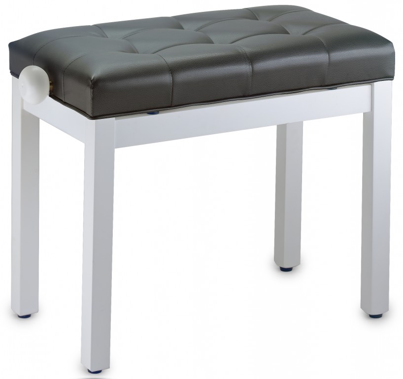 White Bench Mat+Bk Vinyltop