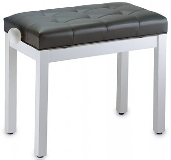 White Bench Mat+Bk Vinyltop