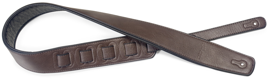 Pad.Leathr-Style Strap-Dk Brwn