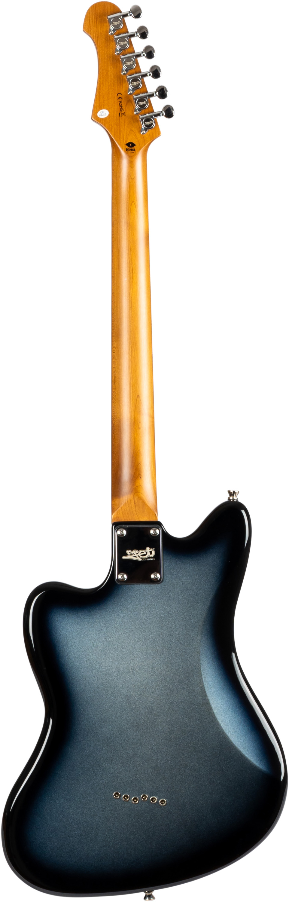 Jet Guitars JJ-350 Baritone Moonburst Silver - 2