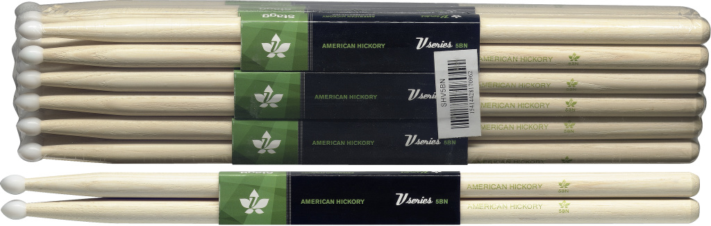1Pr.Hickory V Sticks-Nylon/5Bn