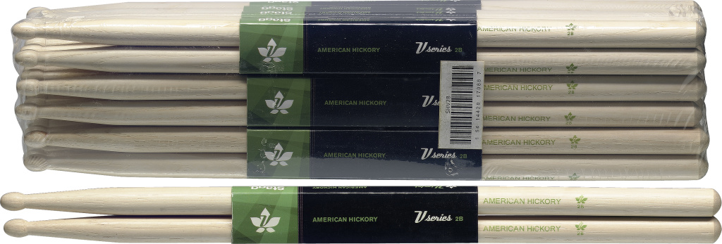 1Pr.Hickory V Sticks-Wood /2B