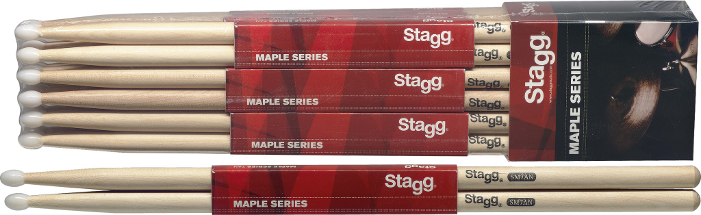 1Pr.Maple Sticks-Nylon Tip/7An - 2
