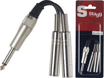1Xjack Mono M/2Xjack Fem-0,1Mt