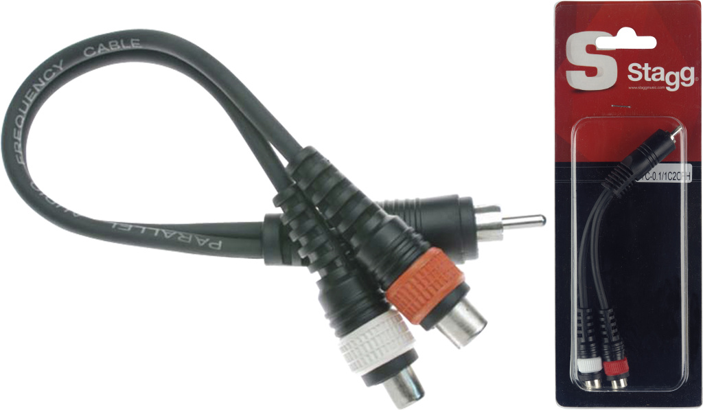 1Xrca M Plug/2Xrca F Plug-0,1M