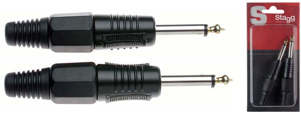 2 1/4"Bk Pro Jck Plug-Gold Tip - 2