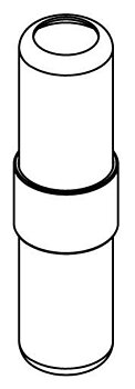 2 DISPL.CONNECTORS 1UP1DOWN-BK