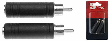 2 Female Jack/Male Rca Adapt