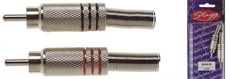 2 Rca Male Plug-Nickel Plated