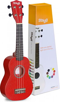 Soprano Ukulele Red+Bag