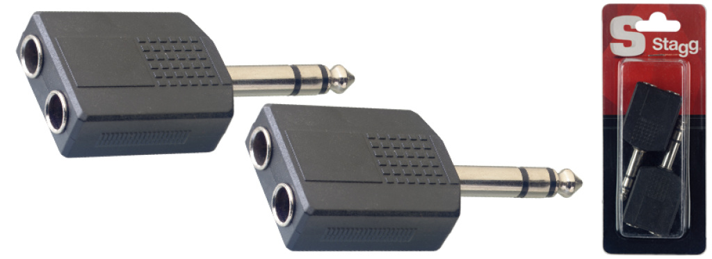 2 Stereo M.Jck/Dual F.Jck Adap