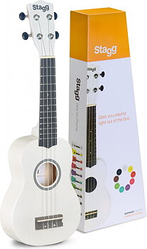 Soprano Ukulele White+Bag