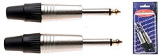 2 X 1/4" Jack Plug-Gold Tip