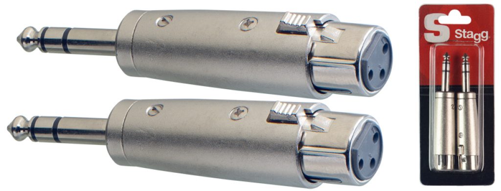 2 Xlr F./Stereo Jck Male Adapt