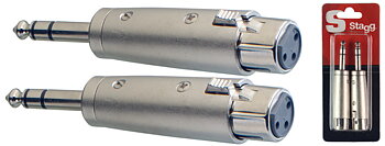 2 Xlr F./Stereo Jck Male Adapt