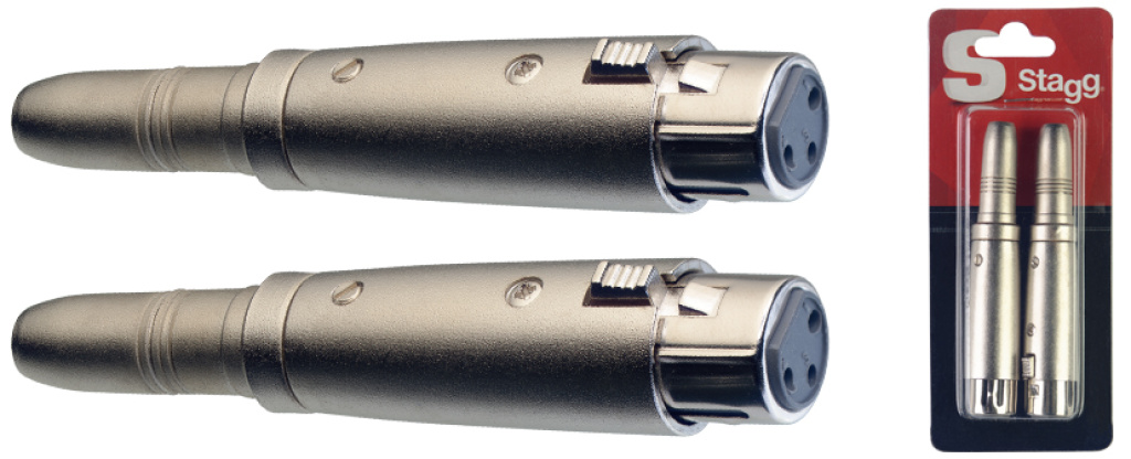 2 Xlr Fem./Jack Fem Adapt.-Met