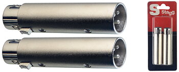 2 Xlr Fem./Xlr Male Adapt.-Met