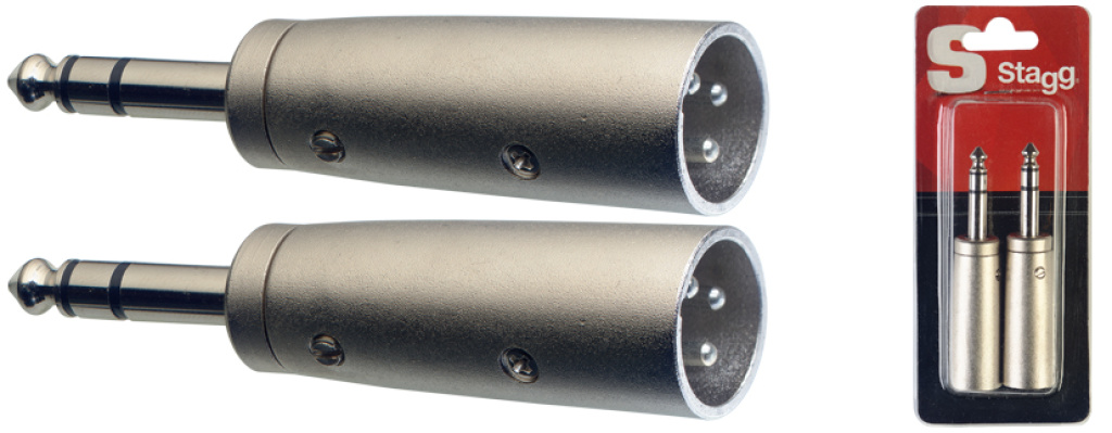 2 Xlr M./Stereo Jack Male Adap