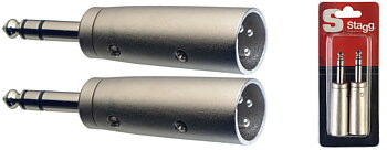 2 Xlr M./Stereo Jack Male Adap