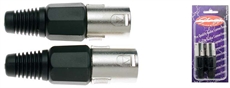2 Xlr Male Pro Plug-Ni Plted