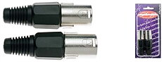 2 Xlr Male Pro Plug-Ni Plted