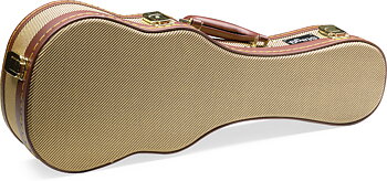 21"Gold Tweed Soprano Uku.Case