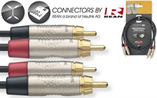 2M/6FT TWIN CBL RCAm-RCAm DLX