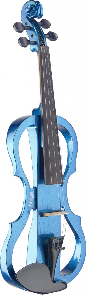 Elec.Vln&Hdphone+Softc Metallic Blue